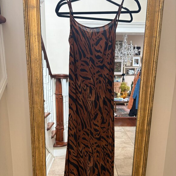 Rixo Animal Print Silk Dress NWT - Picture 1 of 5